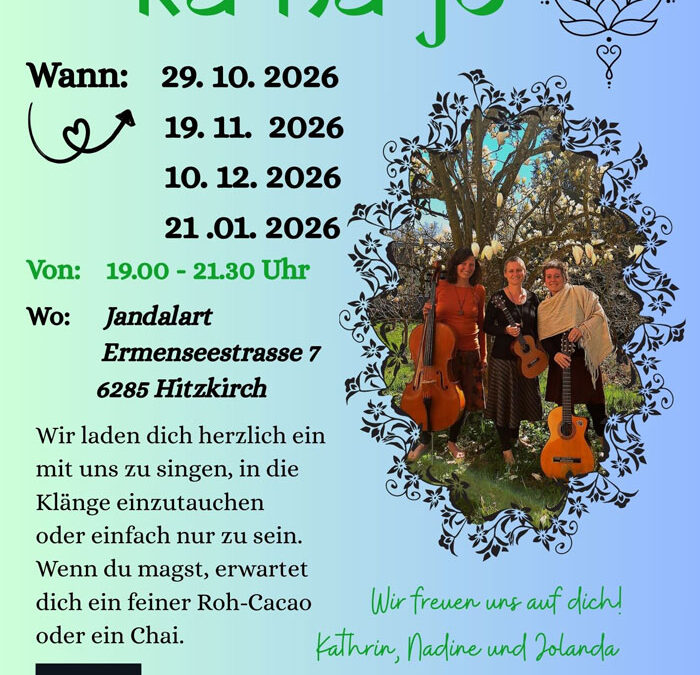 Neue Termine für Singen und Klingen mit ka-na-jo